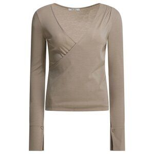 Max Mara Pure Virgin Wool V-Neck Sweater Tag Size L Women